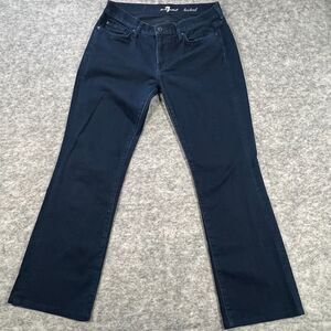 7 For All‎ Mankind Women's Jeans Size /28 Denim Bootcut Dark Wash Pants